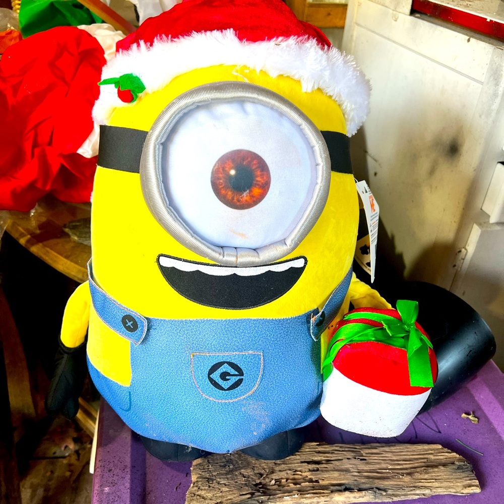 Despicable Me plush holiday greeter